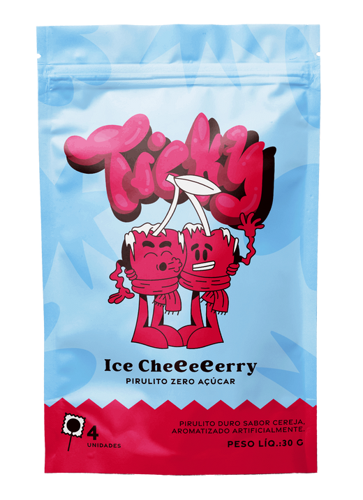 Ticky Ice Cheeeerry — 4 pouches