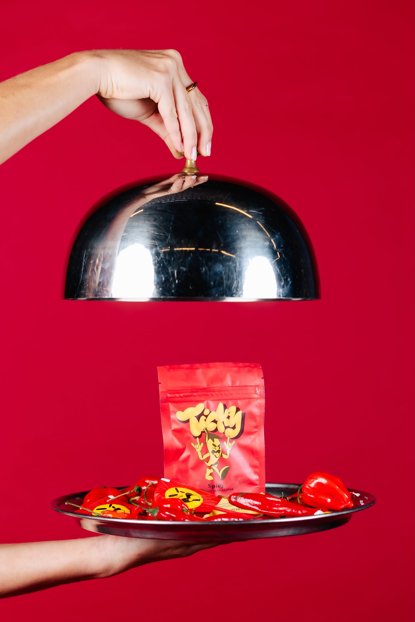 Pirulito Zero Açúcar - Sabor Spicy - Pack 4 Pouches (16 Unidades)